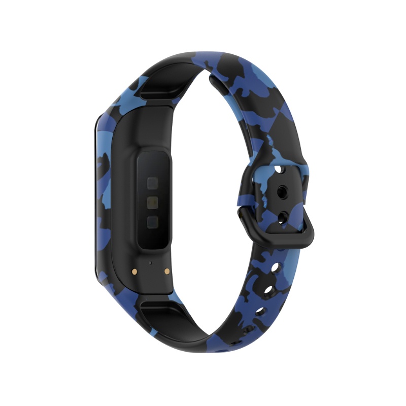 Dây đeo silicon họa tiết hoa cho đồng hồ thông minh Samsung -Galaxy Fit 2 SM-R220
