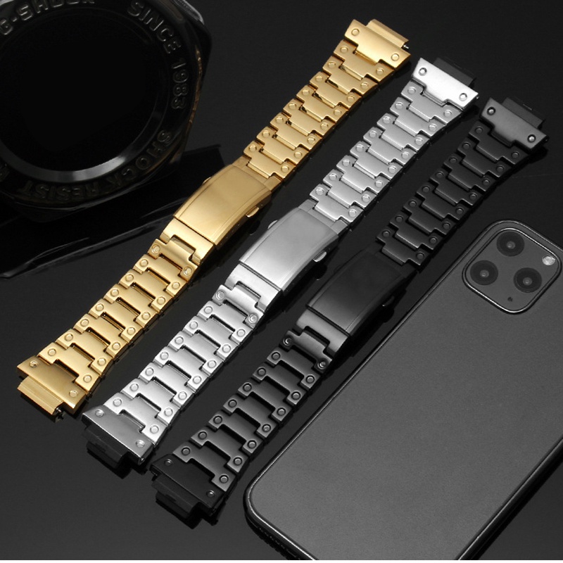 Dây Đeo Inox Cho Đồng Hồ Thông Minh Casio G-Shock Dw-5600 Dw5610 5600e 6900 Gwm5610