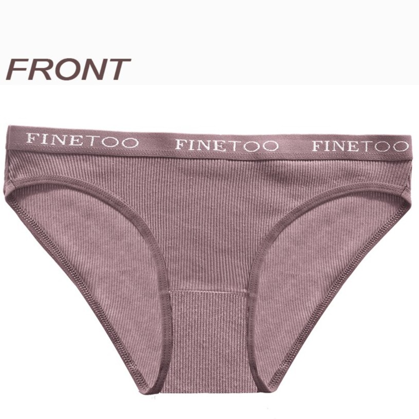 Quần lót nữ TAKETALK cotton màu trơn M-XL họa tiết chữ thoải mái gợi cảm thời trang có 5 màu