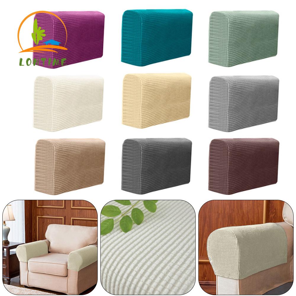 Bộ 2 Vỏ Bọc Ghế Sofa Màu Trơn Co Giãn Chất Lượng Cao Nhiều Màu Tùy Chọn