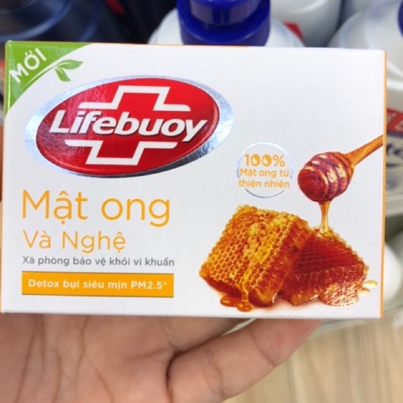 Xà bông Lifebuoy Mật ong và Nghệ 90g giảm mờ thâm