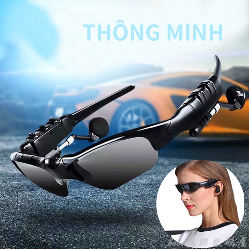 Mắt kính bluetooth Sunglasses nghe gọi cực kỳ tiện dụng Đồng hồ LED xiaomi miễn phí