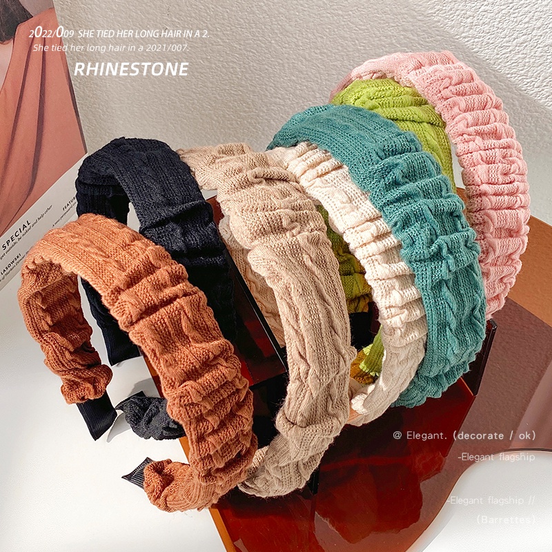 Cài Tóc Lông Xù Vành Rộng Thời Trang Dành Cho Nữ