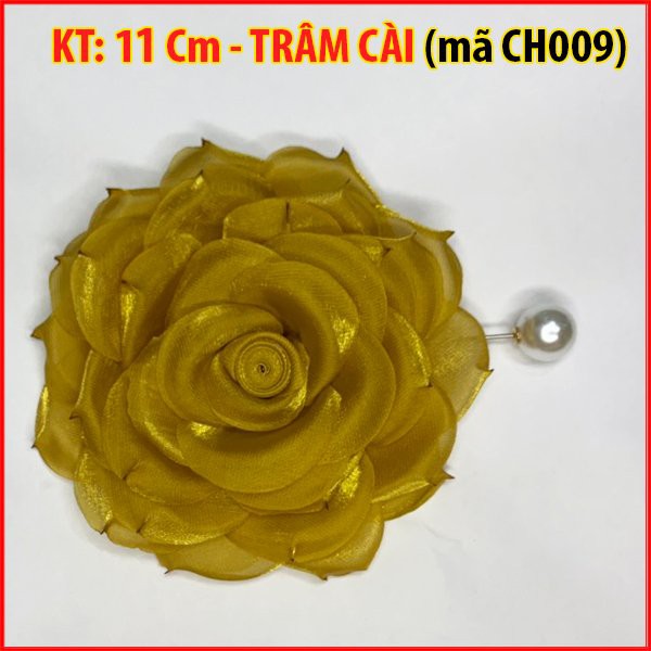ROMI - Tag  Cài Áo Hoa Voan Có Ghim Handmade Nhiều Màu CH009 CH008