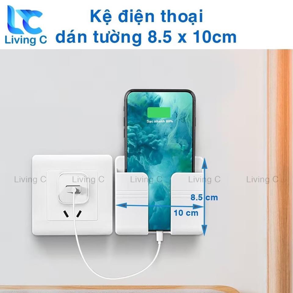 KỆ TREO ĐIỆN THOẠI ĐIỀU KHIỂN DÁN TƯỜNG ĐA NĂNG