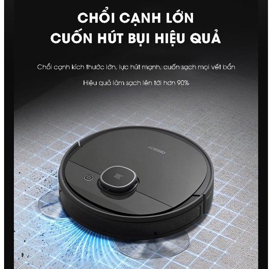 Robot hút bụi lau nhà Ecovacs T5 HERO - BẢN CHÂU Á - BẢO HÀNH 12 THÁNG - HÓA ĐƠN ĐỎ