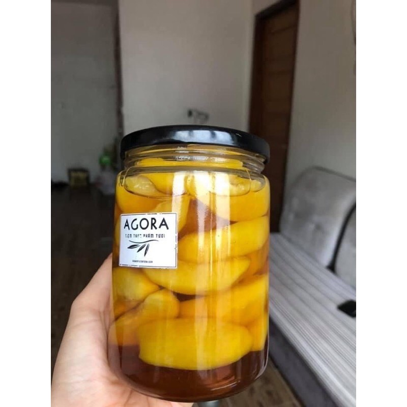 HỦ THUỶ TINH 1 lít NẮP THIẾC ĐEN- HỦ TRÒN TRỤ