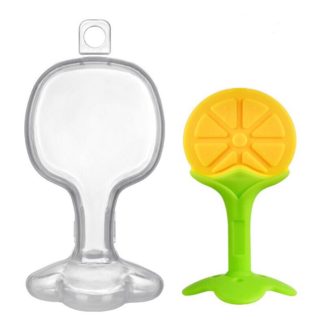 Gặm nướu trái cây silicon mềm (kèm hộp)