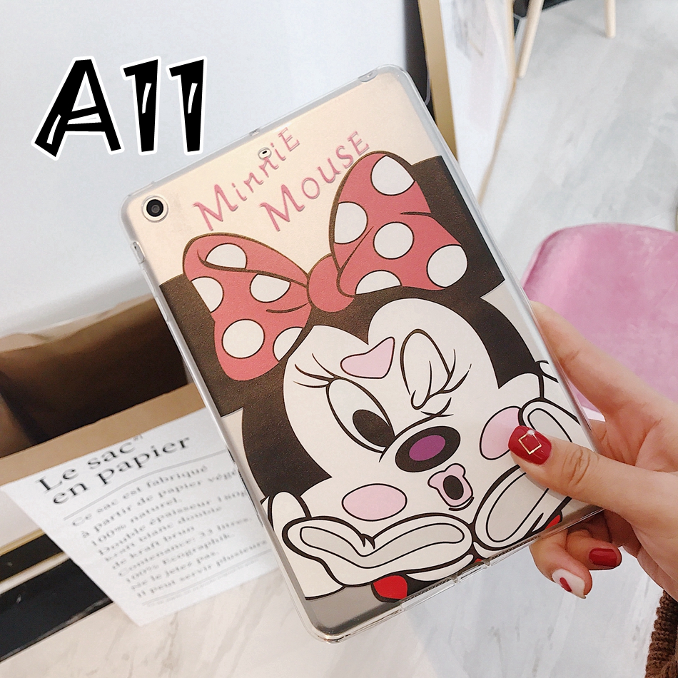 For iPad Air 2 Mini 2 3 4 5 iPad 6 Pro 11 Air3/Pro 10.5 Case Cute Mickey Minnie Pattern Transparent Cover | BigBuy360 - bigbuy360.vn