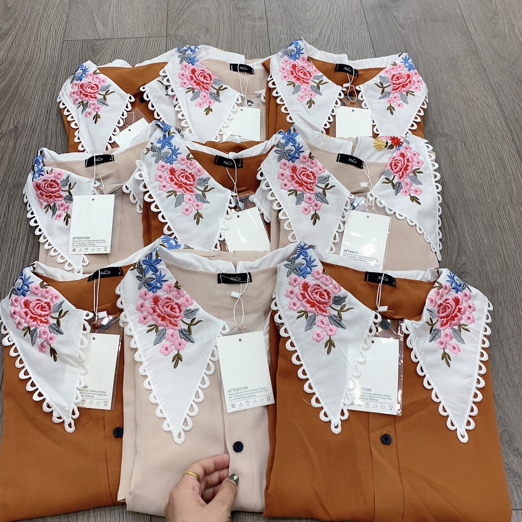 [Mã FAMAYWA giảm 10K đơn 50K] Đầm Nữ Tiểu Thư , Váy Dáng Xòe Cổ Thêu Hoa Nữ Tính | BigBuy360 - bigbuy360.vn