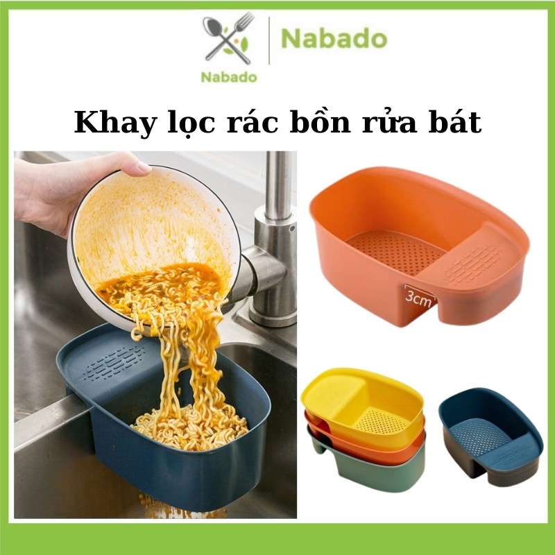 Khay Lọc Rác Bồn Rửa Bát Kèm Để Đồ Đa Năng Khay Nhựa Lọc [Miễn Phí Vận Chuyển khi đơn đạt 200k]