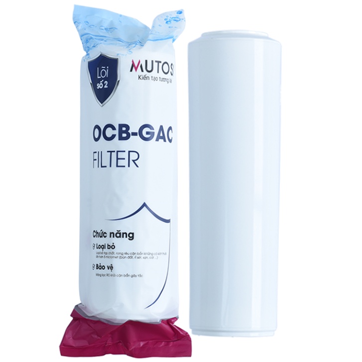 Lõi số 2 OCB - GAC 10&quot; máy lọc nước Mutosi chính hãng, dùng cho máy lọc nước RO