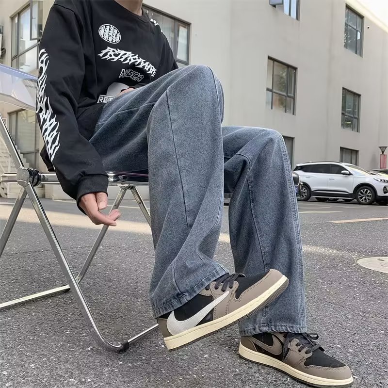 Quần jeans Trơn Thời Trang Nhật Bản Cho Nam Size S-3XL