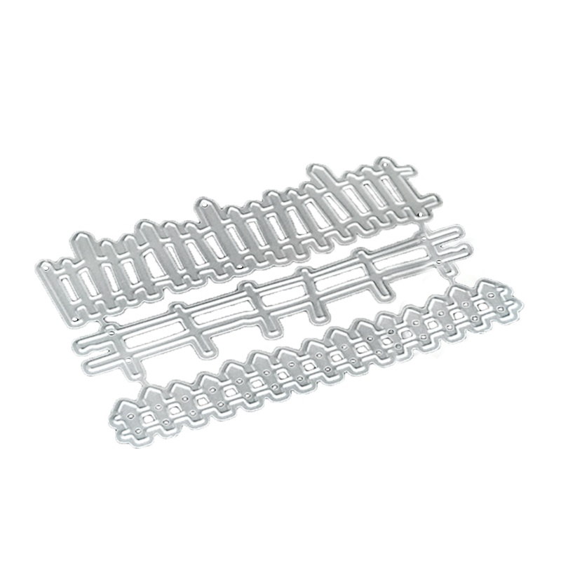 QQ Khuôn Cắt Giấy Bằng Thép Carbon Họa Tiết Hàng Rào Hoạt Hình Độc Đáo DIY