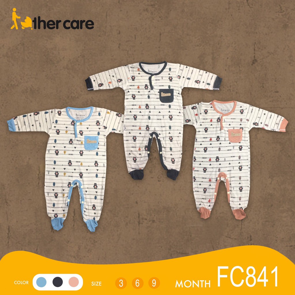 Body FatherCare sơ sinh Nẹp trụ DT - Gấu (Họa tiết) FC841