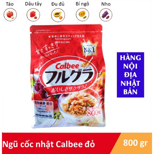 Ngũ Cốc Calbee Nội Địa Nhật Bản 800g