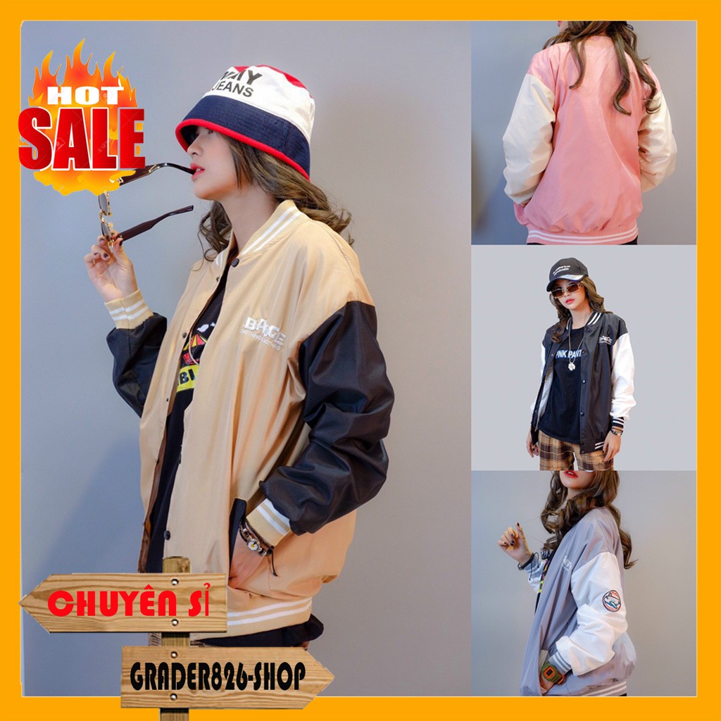 Áo Khoác Dù Nam Nữ Unisex - Áo Khoác Bombers Jacket BAGE 4 Màu (KD013) Siêu Hot | BigBuy360 - bigbuy360.vn