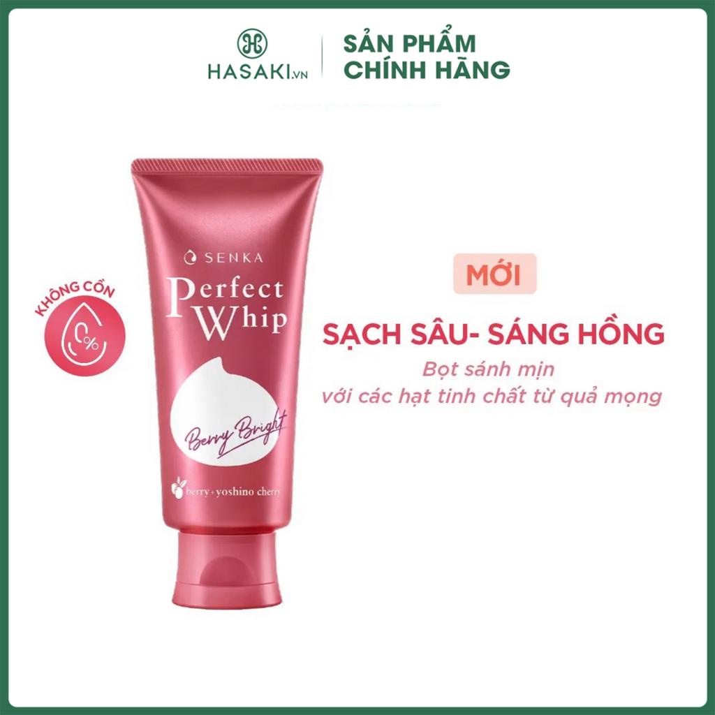 Sữa Rửa Mặt Senka Làm Sạch Sâu &amp; Dưỡng Sáng Hồng 100g