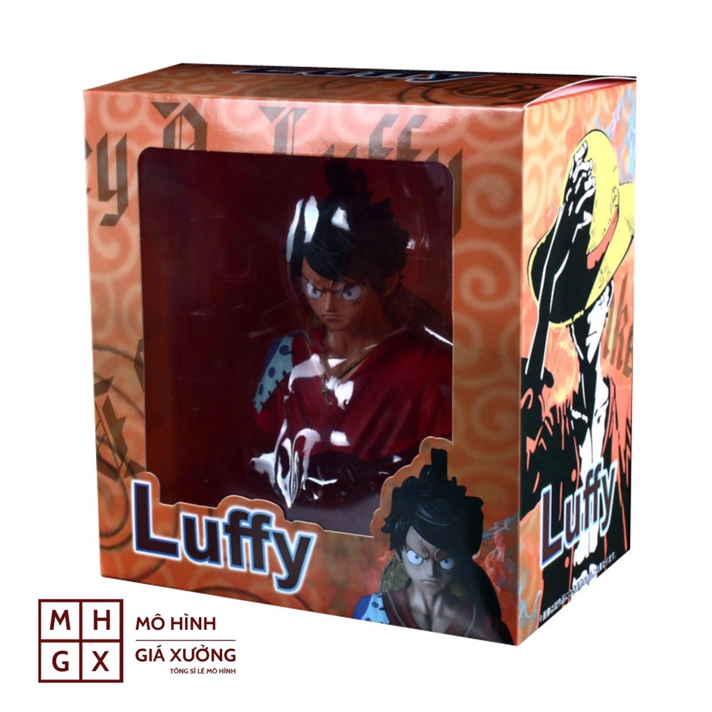 Mô hình One Piece Luffy Tượng Bán Thân + có Led RGB siêu đẹp , cao 16cm , figure anime one piece , mô hình giá xưởng