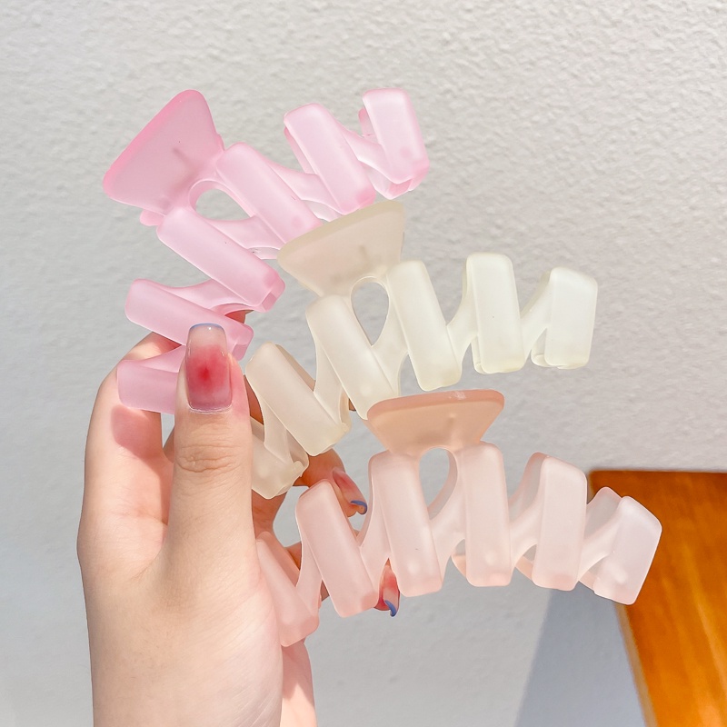 Kẹp Tóc Hình Móng Vuốt Cá Mập Bằng Acrylic Nhiều Màu Sắc