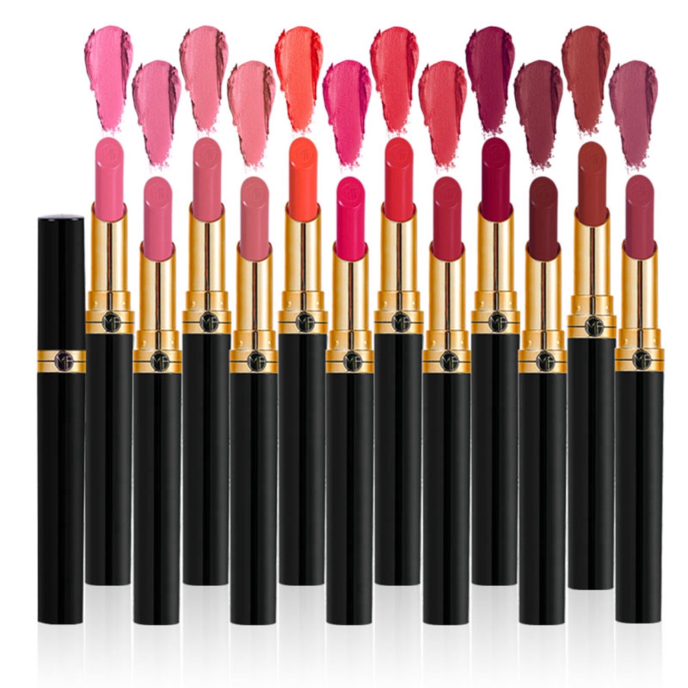 [Hàng mới về] Son lì chống nước 12 màu tùy chọn mịn như nhung nặng 2.8g hiệu Minfei | BigBuy360 - bigbuy360.vn