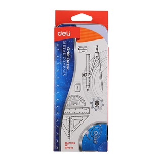 Bộ compa, thước kẻ Deli G30505