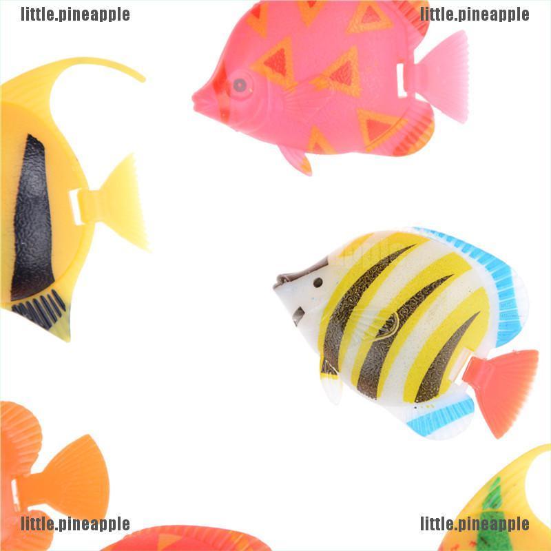 Set 10 Cá Nhựa Mini Nhiều Màu Trang Trí