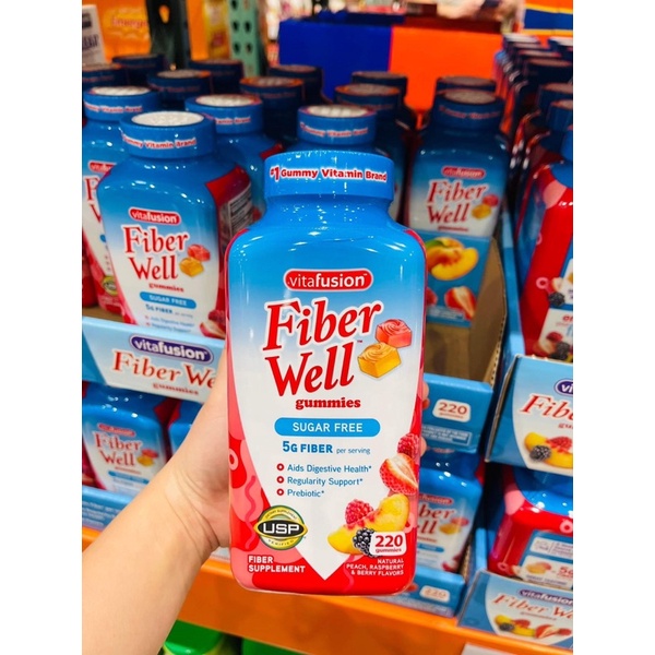 Bill Mỹ - Kẹo Dẻo Bổ Sung Chất Xơ Fiber Well 220 viên