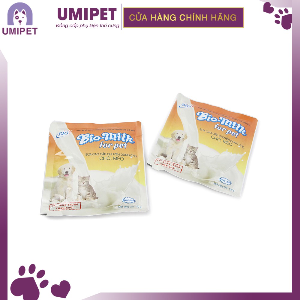 Sữa bột BioMilk cho Thú cưng UMIPET 100Gr