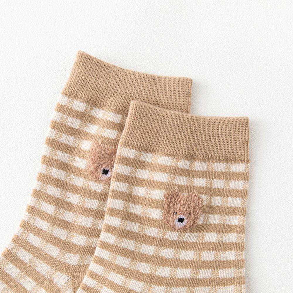 Vớ Ống Trung In Họa Tiết Gấu Hoạt Hình Phong Cách Harajuku Thời Trang Cho Nữ