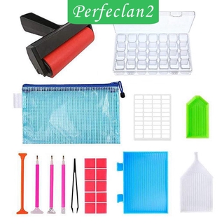 [Perfeclan2] Bộ dụng cụ thêu 22x 5D Con lăn Phụ kiện vẽ tranh nghệ thuật DIY