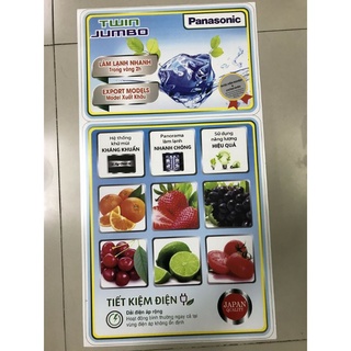 combo 20 tem dán tủ lạnh Panasonic