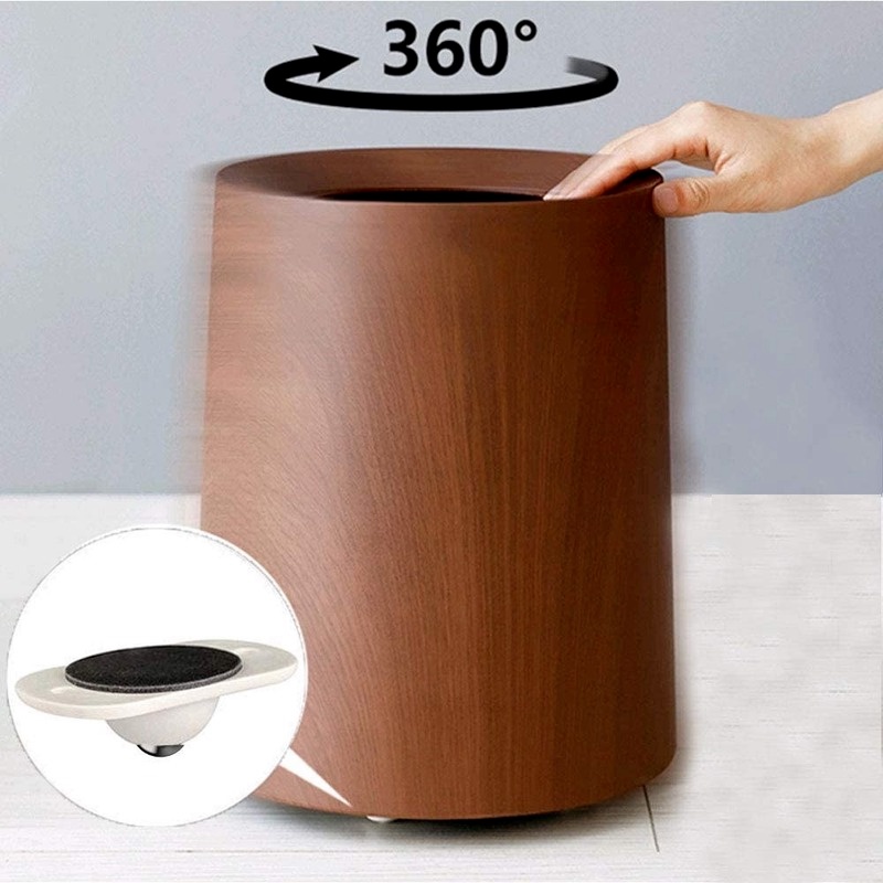 Set 8 bánh xe ròng rọc dán tường Mini xoay 360 độ bằng thép không gỉ thông dụng° Xoay tròn