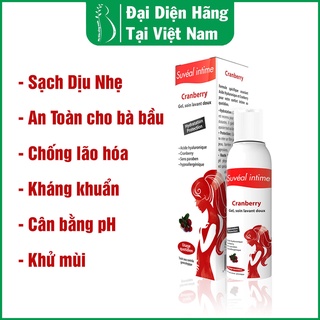 [Đại Diện Hãng Tại VN] Dung dịch vệ sinh phụ nữ cao cấp từ Pháp Suvéal Intime Cranberry