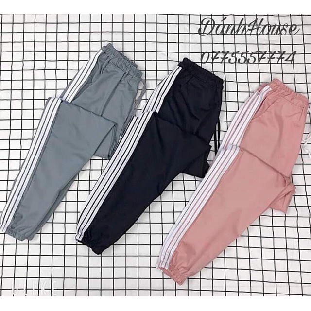 Quần jogger 3 line kaki siêu dày dặn chất ngầu