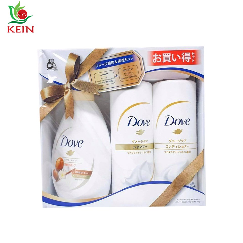 Bộ dầu gội, dầu xả, sữa tắm DOVE