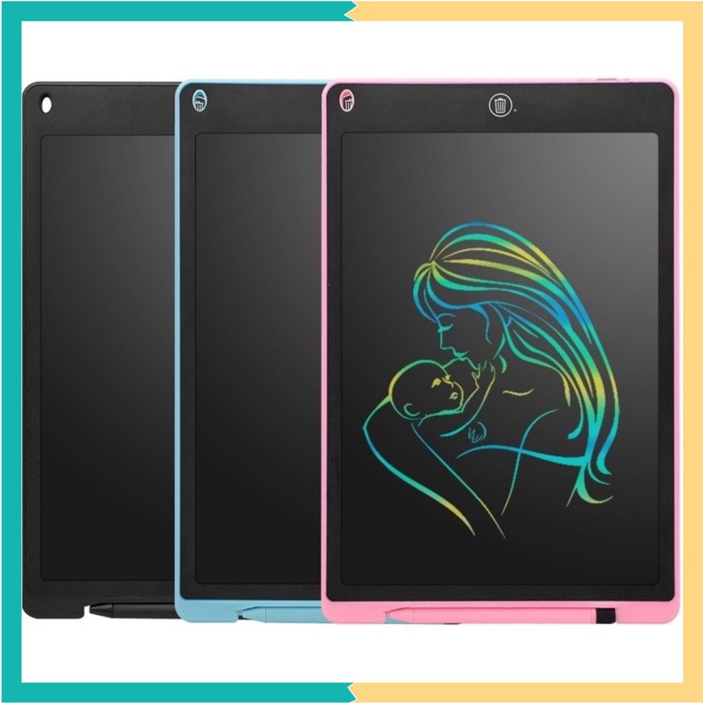 Bảng tự xóa thông minh - Bảng viết vẽ LCD đa sắc cho bé vui học