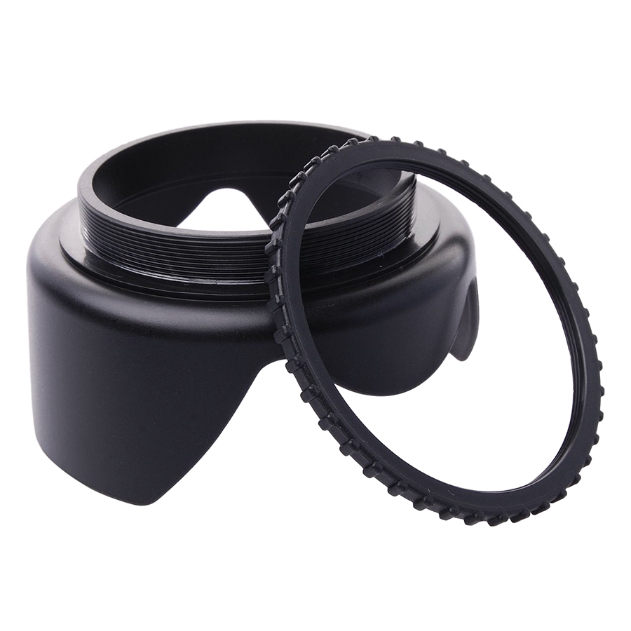 Lens Hood Có Ren Vặn Phi 58mm (Đen) - Hàng Nhập Khẩu