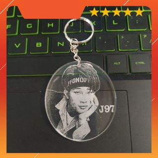 Móc khóa idol Jack 97 Phương Tuấn-Khắc Laser không sợ bong tróc