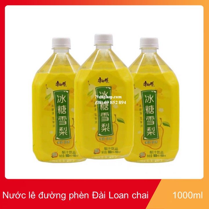 Nước lê đường phèn Đài Loan chai 1000ml