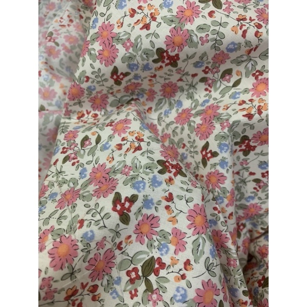 Vải thô hoa hoa nhí