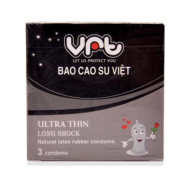 [HOT]Bao cao su VRT siêu mỏng Long Shock