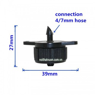 10 Béc phun nước nhỏ giọt bù áp đầu trơn