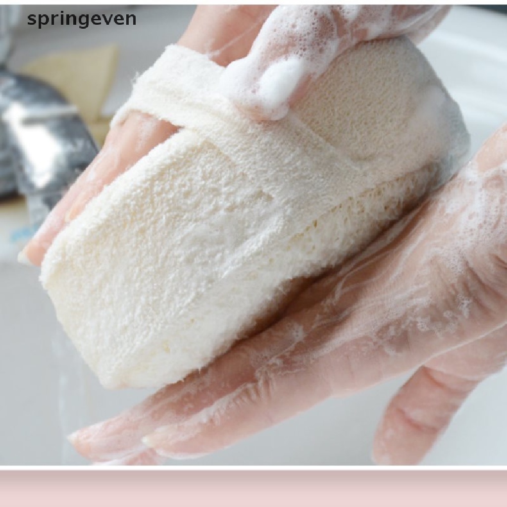 [Hàng mới về] Bông tắm bằng xơ mướp dùng mát xa cơ thể tiện dụng