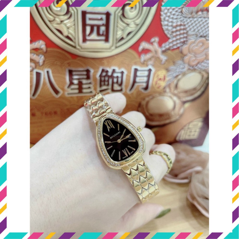 Đồng hồ nữ Bvlgari dây kim loại ko rỉ chống nước hợp trend thời trang giới trẻ, bảo hành 12 tháng