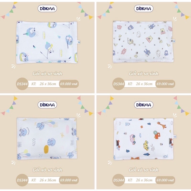 Gối xô sơ sinh Dokma cho bé
