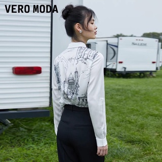 Áo sơ mi lụa hoạ tiết Vero Moda