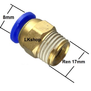 Ren ngoài 17 nối ống 8mm