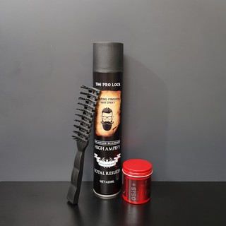 COMBO GÔM XỊT TÓC THE PRO LOCK 420 ML + Sáp Vuốt Tóc Nam