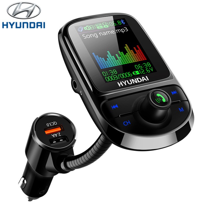 Tẩu nghe nhạc bluetooth cao cấp Hyundai C85 tích hợp cổng sạc điện thoại - Bảo hành 12 tháng